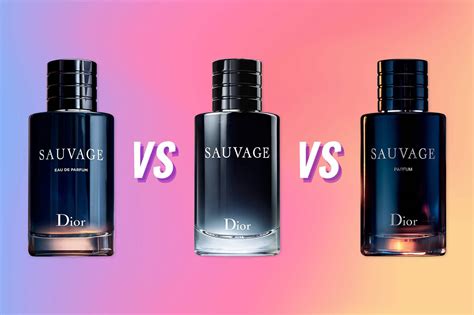 differenza dior sauvage eau de parfum eau de toilette|dior sauvage size comparison.